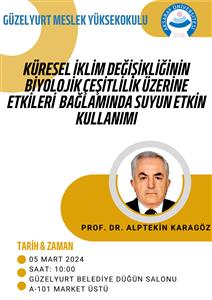 Küresel İklim Değişikliğinin Biyolojik Çeşitlilik Üzerine Etkileri Bağlamında Suyun Etkin Kullanımı