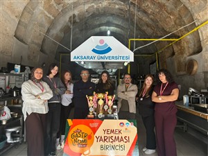 MESLEK YÜKSEKOKULUMUZ AŞÇILIK ÖĞRENCİLERİ KAYSERİ’DE ÜNİVERSİTELER ARASI BİRİNCİLİĞİ KAZANDI!
